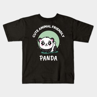 Cute Animal Friendly Panda - Gift Ideas For Animal and Panda Lovers - Gift For Boys, Girls, Dad, Mom, Friend, Panda lovers - Panda Lover Funny Kids T-Shirt